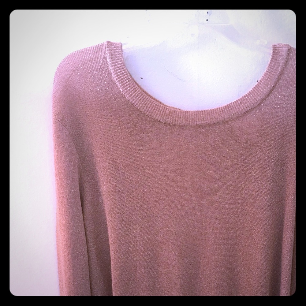 Parker lightweight pink sparkle sweater